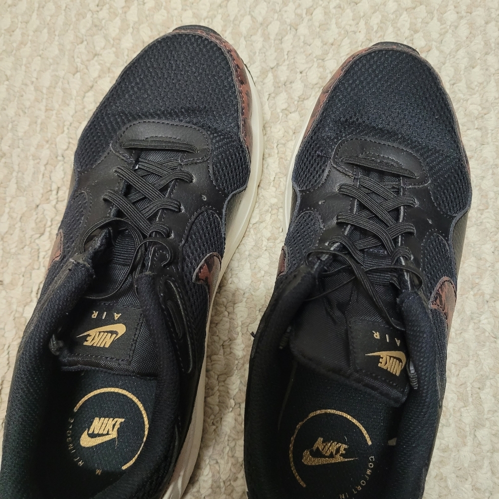 Nike Air Black Leopard Sneakers Women's 8.5 - Picture 8 of 12